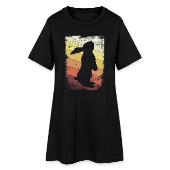 Rabbit - Women’s T-Shirt Dress - black - Front