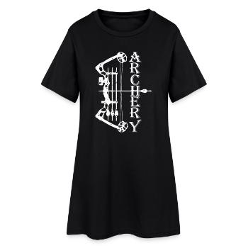 Tir à l’arc, Tir à l’arc, Tir à l’arc - Robe T-shirt Femme - noir - Devant