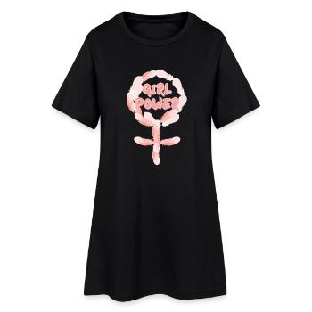 Girl Power - Women’s T-Shirt Dress - black - Front