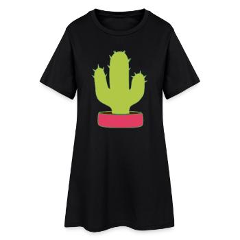 Cactus, Cactus, Plantes Succulentes, Plante - Robe T-shirt Femme - noir - Devant