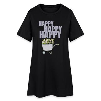 BROUETTES HEUREUSES - Robe T-shirt Femme - noir - Devant