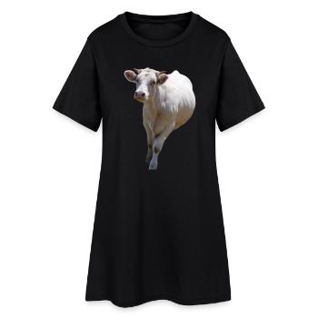 T-shirt de vache personnalisé cadeau pour les agriculteurs - Robe T-shirt Femme - noir - Devant