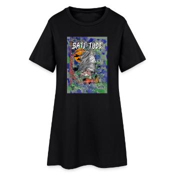 Midnight Whimsy Une aventure ludique d’Halloween - Robe T-shirt Femme - noir - Devant