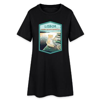 Monument aux Découvertes, Belém, Lisbonne - Robe T-shirt Femme - noir - Devant