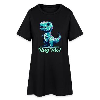 T-Rex Hug Me Hug Gift - Women’s T-Shirt Dress - black - Front