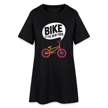 Bike Revolution Yoga Conception motivante - Robe T-shirt Femme - noir - Devant