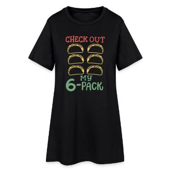 Taco Cinco de Mayo mexikanisch - Frauen T-Shirt-Kleid - Schwarz - Vorne