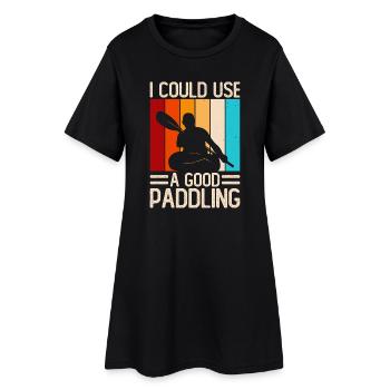 Humor Paddle Paddleboard for Amateurs - Women’s T-Shirt Dress - black - Front
