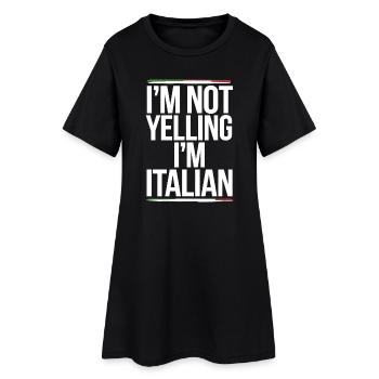 T-shirt graphique Bold Italian Pride - Robe T-shirt Femme - noir - Devant