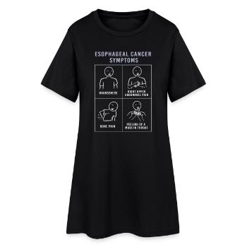 Cancer de l’œsophage Survivant du cancer de la chimiothérapie - Robe T-shirt Femme - noir - Devant