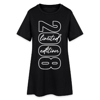 Édition limitée cadeau d’anniversaire 2008 - Robe T-shirt Femme - noir - Devant