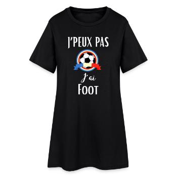 J’Peux Pas j’AI Foot Humour Football Footballeur - Robe T-shirt Femme - noir - Devant