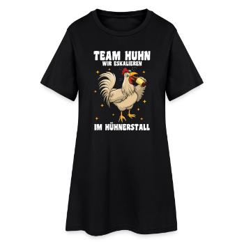 Hühnerflüsterer Huhn Hühnerhalter Hühner - Frauen T-Shirt-Kleid - Schwarz - Vorne