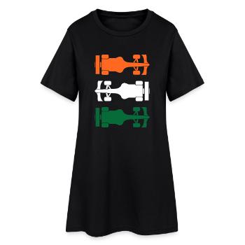 Formula India Formel Racing Indien - Robe T-shirt Femme - noir - Devant