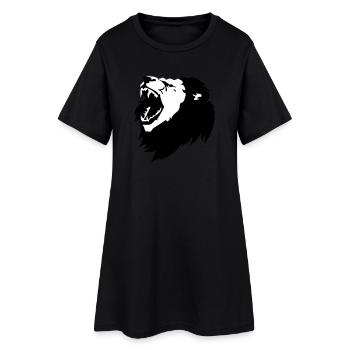 Lion - Robe T-shirt Femme - noir - Devant