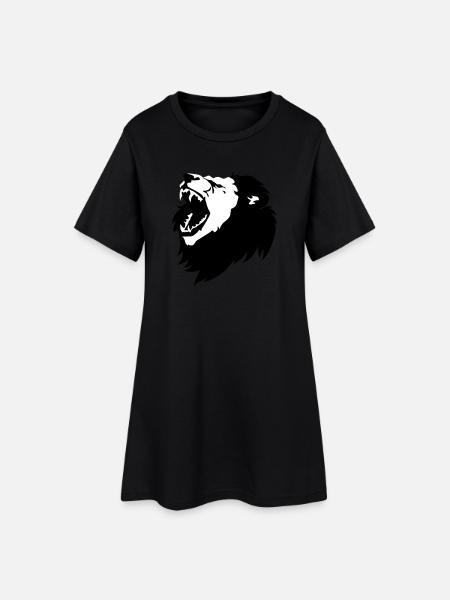 lion - Women’s T-Shirt Dress - black
