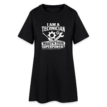Funny Technician Shirt I Am A - Frauen T-Shirt-Kleid - Schwarz - Vorne