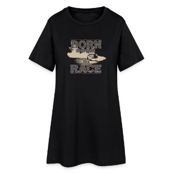 né pour courir la course coureur autoréglage 2008 - Robe T-shirt Femme - noir - Devant