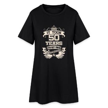 50 ans idée de cadeau de Noël T-shirt drôle - Robe T-shirt Femme - noir - Devant