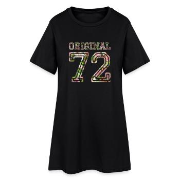 1972 - Women’s T-Shirt Dress - black - Front