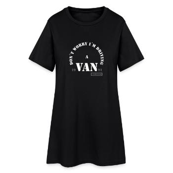 Camper Van Spruch - Robe T-shirt Femme - noir - Devant