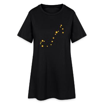Scorpion Zodiac nuit étoilée ciel clair - Robe T-shirt Femme - noir - Devant