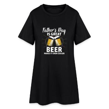 Papa Chemise · Parents · Fête des Pères · Beer geiler - Robe T-shirt Femme - noir - Devant