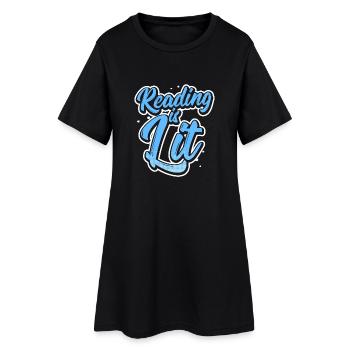 Cadeau pour rat de bibliothèque ou rat de bibliothèque - Robe T-shirt Femme - noir - Devant