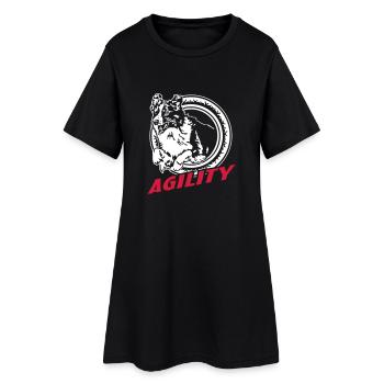 595Agility - Robe T-shirt Femme - noir - Devant