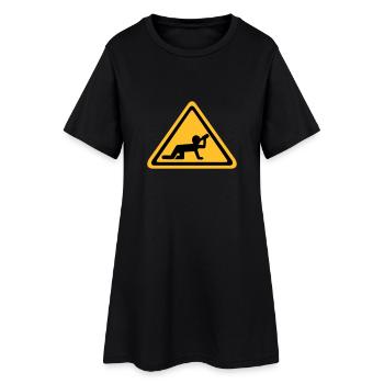 Alcool - Robe T-shirt Femme - noir - Devant