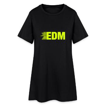 Electro, Dubstep, EDM, MUSIC, DANCE, ELECTRONIC, M - Robe T-shirt Femme - noir - Devant