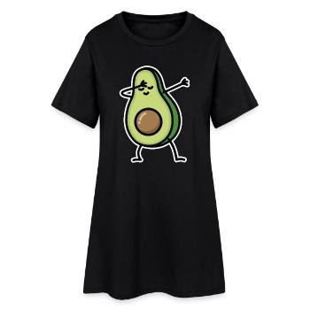Avocado dab dabbing - Robe T-shirt Femme - noir - Devant