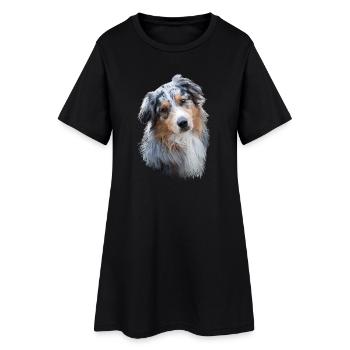 Berger australien - Robe T-shirt Femme - noir - Devant