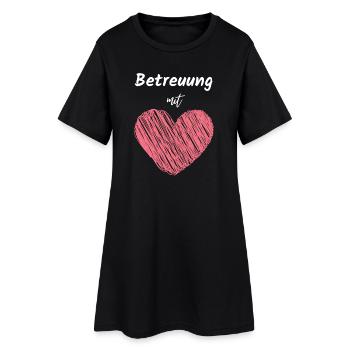 Soins avec cœur Aidant, Dire Aide à l’emploi - Robe T-shirt Femme - noir - Devant