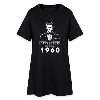 65e anniversaire Living Legend (GENT) depuis 09/1960 - Robe T-shirt Femme - noir - Devant