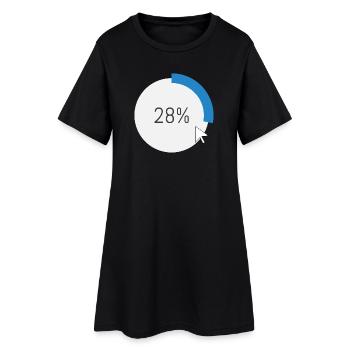 Blue Progress Ring Logiciel informatique Ordinateur PC - Robe T-shirt Femme - noir - Devant