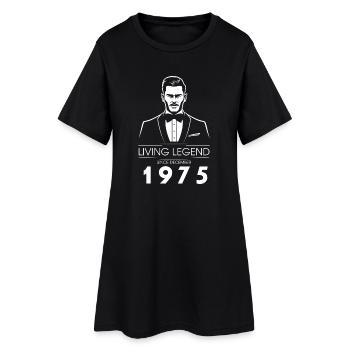 50th Birthday Living Legend (GENT) since 12/1975 - Women’s T-Shirt Dress - black - Front