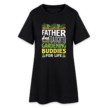 Cadeaux pour les jardins et les amoureux des plantes - Robe T-shirt Femme - noir - Devant