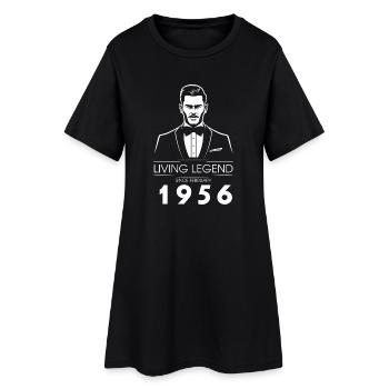 70e anniversaire Living Legend (GENT) depuis 02/1956 - Robe T-shirt Femme - noir - Devant