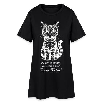 Tu me prends pour un petit garçon, un peu doux et gentil ? - Robe T-shirt Femme - noir - Devant