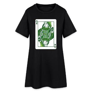 Reine du Trèfle St Patrick’s Irish - Robe T-shirt Femme - noir - Devant