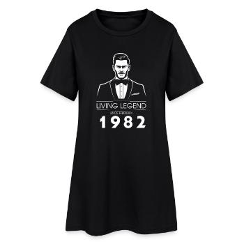 44. Birthday Living Legend (GENT) depuis 02/1982 - Robe T-shirt Femme - noir - Devant