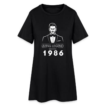 Légende vivante du 40e anniversaire (GENT) depuis 04/1986 - Robe T-shirt Femme - noir - Devant