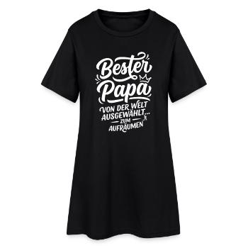 Bester Papa der Welt Aufräumen Humor - Frauen T-Shirt-Kleid - Schwarz - Vorne