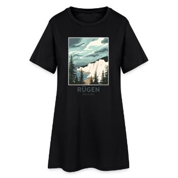 Rügen Baltic Sea | Vintage Travel Poster - Women’s T-Shirt Dress - black - Front