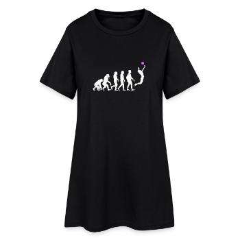 Volleyball Evolution sport gift jump ball - Women’s T-Shirt Dress - black - Front