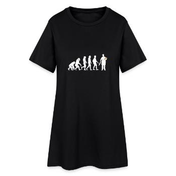 Baker evolution gift bread baking profession dough - Women’s T-Shirt Dress - black - Front