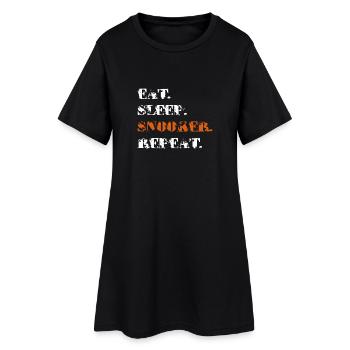 billard - Robe T-shirt Femme - noir - Devant