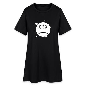 Smiley 01 - Robe T-shirt Femme - noir - Devant