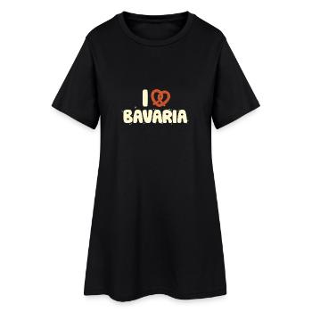 J'aime Bavière - Robe T-shirt Femme - noir - Devant